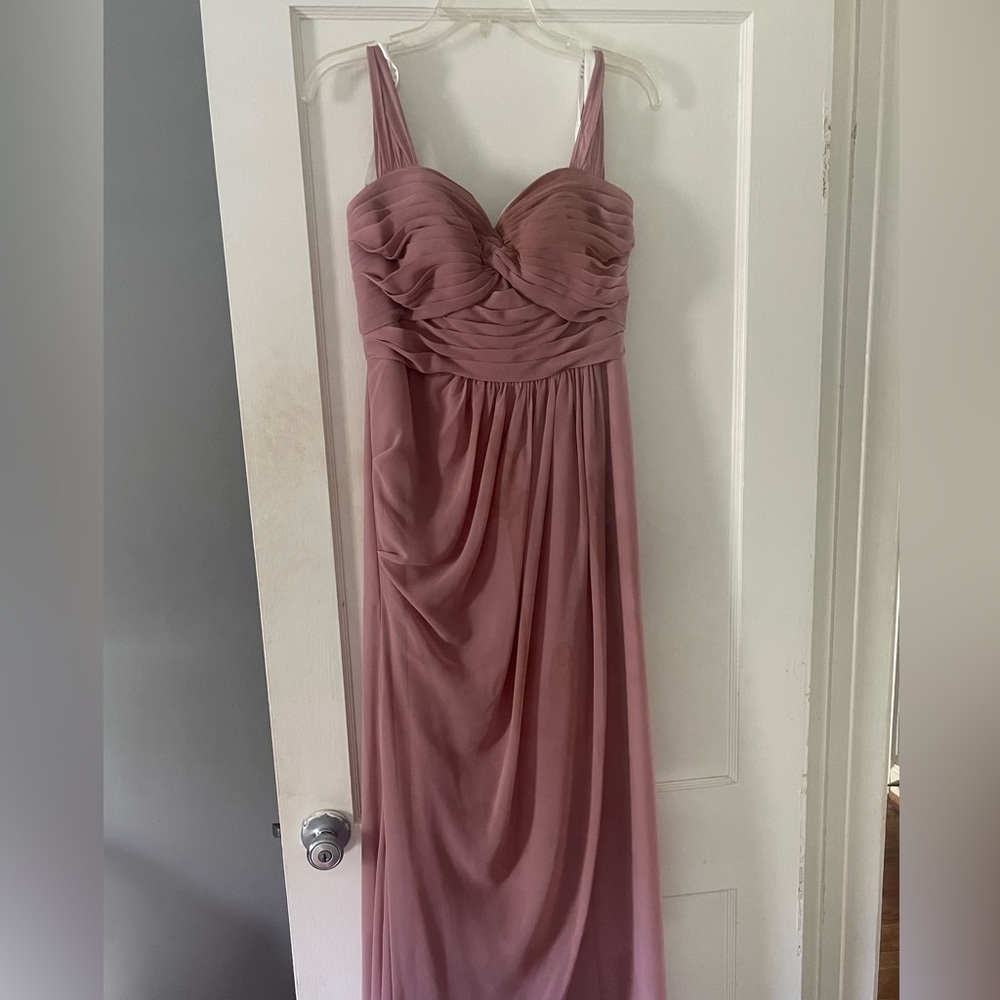 Azazie dusty rose bridesmaids dress "millie"